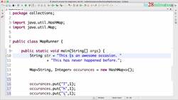 Java Programming for Complete Beginners - Java 16 - Step 26 - Map Interface - Exercise - Count Occurrences of Characters and Words Instructional Video