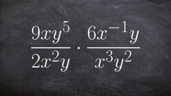 Multiplying two rational expressions then using the rules of exponents to simplify Instructional Video