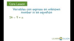Estimating Division by Setting up Equations Instructional Video