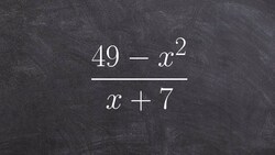 Simplify a rational expression Instructional Video