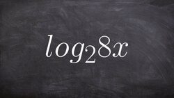 Math tutorial for expanding a logarithmic expression across multiplication Instructional Video