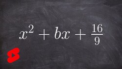 Find the value b of a quadratic Instructional Video