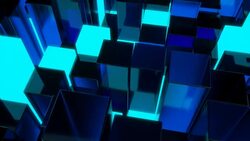 4K Unique Cubic Design. Stock Footage