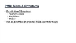 Polymyalgia Rheumatica | Signs & Symptoms, Diagnosis and Treatment Instructional Video