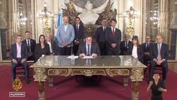 Argentina economic turmoil: Thousands protest planned reforms by president News Clip