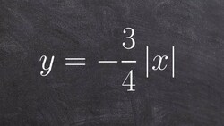 Graph an absolute value equation with a reflection and horizontal stretch Instructional Video
