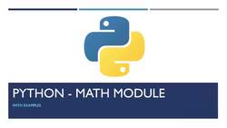 The Complete Python Course - What Is a Math Module and How to Import? Instructional Video