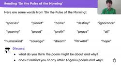 Exploring Maya Angelou’s ‘On the Pulse of the Morning’ Instructional Video