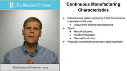 Continuous Manufacturing Instructional Video