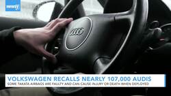 Audi Recalls Over 100,000 Vehicles Over Takata Airbag Issue News Clip