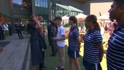 Duke and Duchess of Cambridge and Prince George at Wimbledon News Clip
