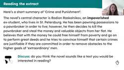Considering the use of dialogue in Dostoevsky's 'Crime and Punishment' Instructional Video