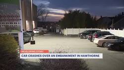 Car crashes over an embankment in Hawthorne Instructional Video