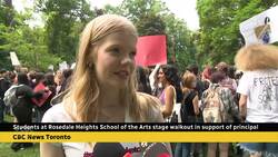 'We don't want him to go': Toronto students rally to reinstate principal News Clip
