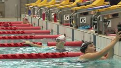 Team GB Swimmers Training Yokohama Kokusai Pool News Clip