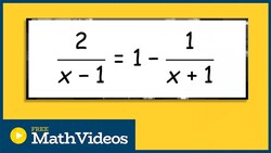 Solve Rational Equation with Quadratic formula Instructional Video