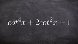 Simplifying a perfect square trigonometric trinomial Instructional Video