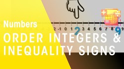 How To Order Integers & How To Use Inequality Signs Instructional Video