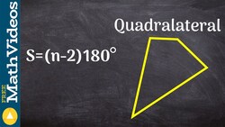 How to determine the sum of all interior angles of a polygon ex 1 Instructional Video