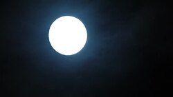 Moon In Night Stock Footage