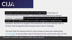 Criticism and some approval of Canada's ceasefire vote News Clip