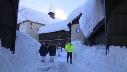 Alpine monastery cut off by heavy snowfall Instructional Video