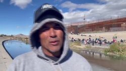 VOICED : Migrantes se agolpan en frontera entre México y EEUU a días de que termine el Título 42 News Clip