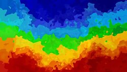video animated splotch background horizontal striped rainbow colored Stock Footage