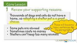 Organizing Ideas and Evidence in a Persuasive Essay Instructional Video