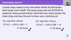 Checking by estimating Instructional Video