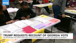 Trump Campaign Requests Recount Of Georgia Presidential Votes News Clip
