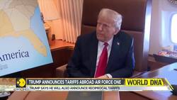 Trump announces 25% tariff on aluminium & steel as he flies to super bowl lix News Clip