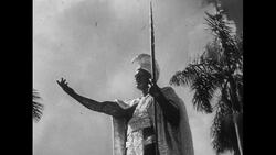 Hawaii, 1952: History of how King Kamehameha unified Hawaii during its settlement period as native life was usurped by those of the explorers' cultures Stock Footage