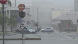 CLEAN : N. Caledonia: Tropical depression Ruby hits Noumea News Clip
