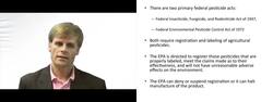 Primary Federal Laws Governing Pesticides Instructional Video