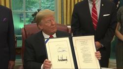 Trump signs bill aimed at reducing sea pollution News Clip