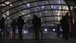 CLEAN : Few commuters seen at central Paris station as strike begins News Clip