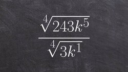 Using the quotient rules of radicals to help divide the 4th root of two radical expression Instructional Video