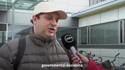 Russian civilians protest Ukraine war draft Instructional Video