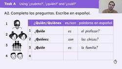What do you do? information questions 'cuánto(s)', 'cuál(es)', 'quién(es)' Instructional Video