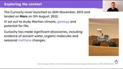 Understanding the context of 'Curiosity: The Story of a Mars Rover' Instructional Video