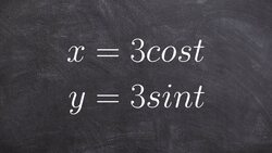 Learn to eliminate the parameter with trigonometric equations Instructional Video