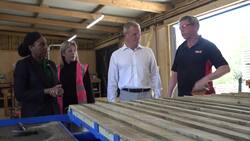 Kemi Badenoch visits the Main Line Timber Ltd in Daventry on the campaign trail News Clip