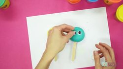 Arts and Crafts: How to Make Paddle Pop Stick Play Dough Puppets Instructional Video