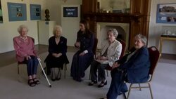 The Duchess of Cambridge tallks with veterans at Bletchley Park News Clip