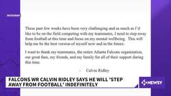 Atlanta Falcons Wide Receiver Calvin Ridley Steps Away From Football News Clip