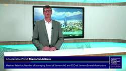 Siemens Smart Infrastructure CEO Addresses Qatar Economic Forum News Clip