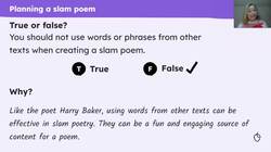 Planning and creating a slam poem Instructional Video