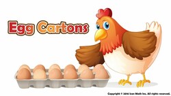 Egg Cartons (Solve multi-step word problems involving remainders where the context requires the remainder to be discarded and the whole number answer is used) Instructional Video