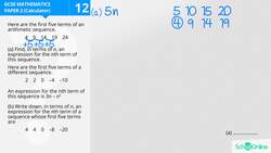 GCSE Secondary Maths Age 13-17 - Algebra: Sequences - Explained Instructional Video